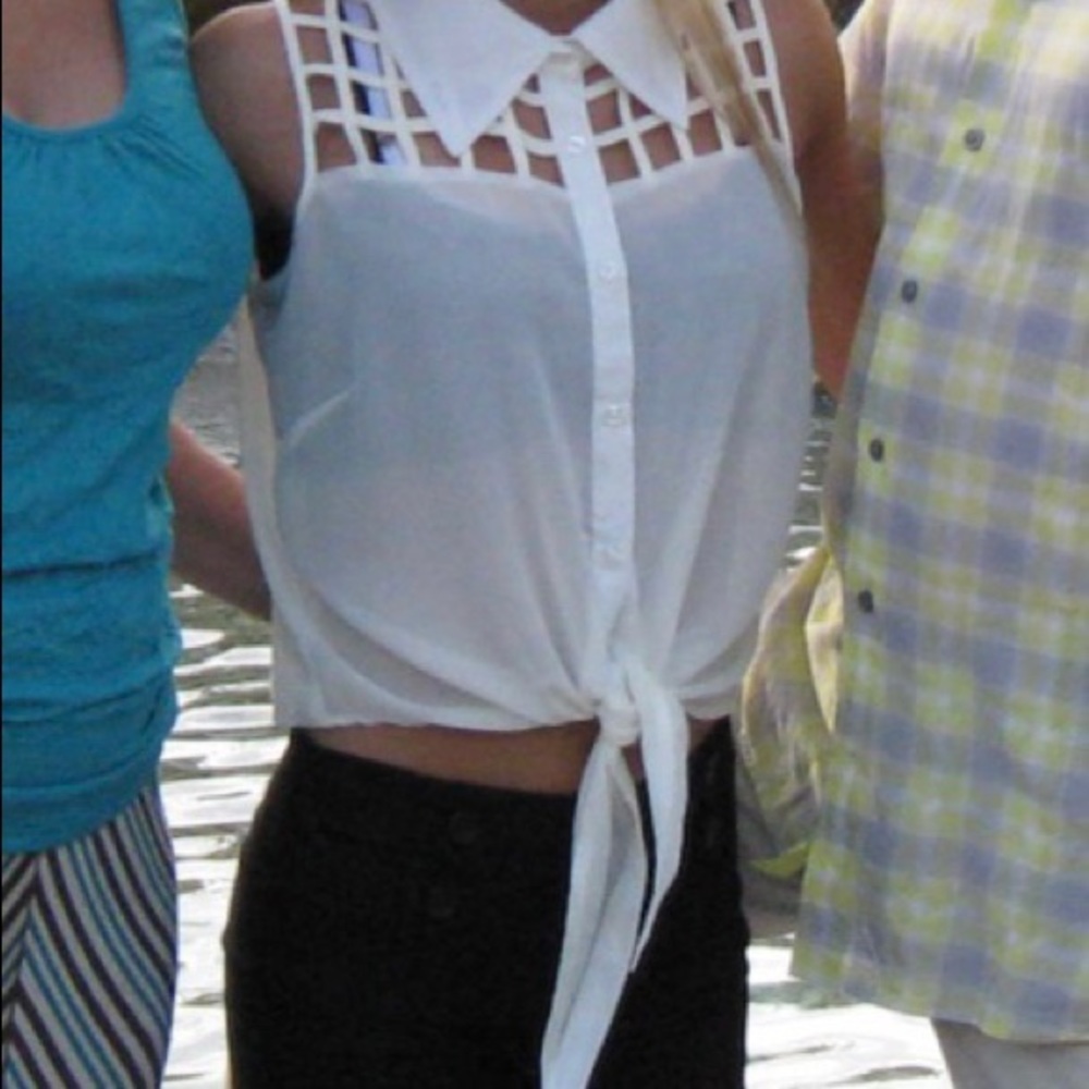 White Women’s Crop Top